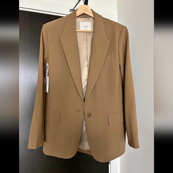 Aritzia Wilfred Flores Blazer - Gold Camel - Picture 2 of 5
